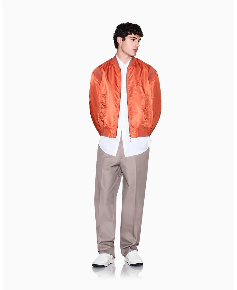 A|X Armani Exchange Men's Long Sleeve Striped Viscose Woven Shirt