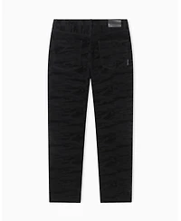 A|X Armani Exchange Men's J82 Loose Tapered Camouflage Jacquard Denim Jeans