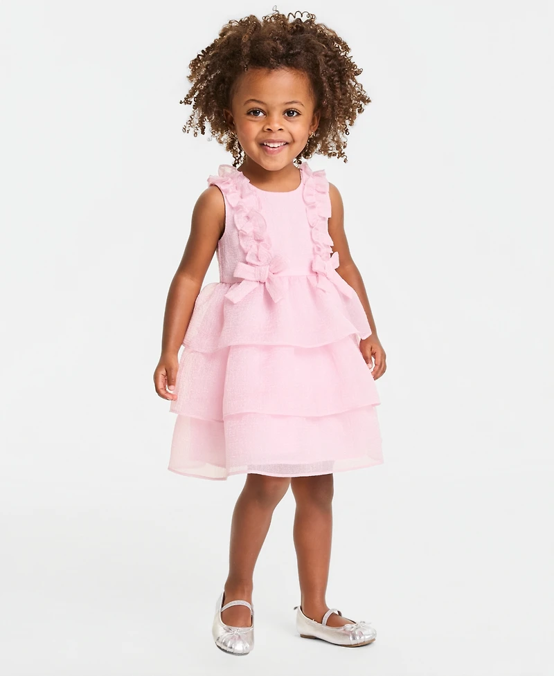 Bonnie Jean Girls' 2T-6X Ruffled Organza Party Dress