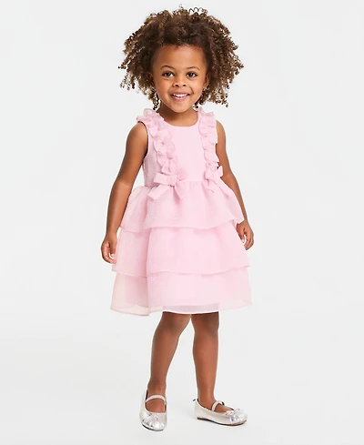 Bonnie Jean Girls' 2T-6X Ruffled Organza Party Dress
