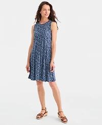Style & Co Women's Printed Sleeveless Knit Dress, Macy's Exclusive
