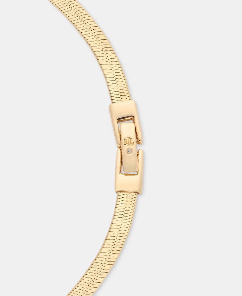 Lauren Ralph Lauren Herringbone Chain 17" Collar Necklace