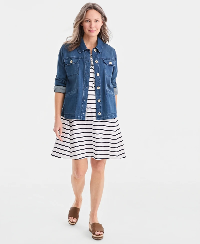 Style & Co Women's Lace-Up Sleeveless Dress, Macy's Exclusive