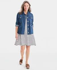 Style & Co Women's Lace-Up Sleeveless Dress, Macy's Exclusive
