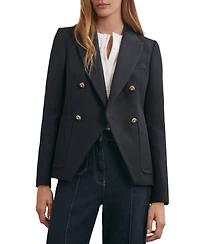 Reiss Women's Wool-Blend Double-Breasted Blazer