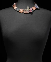 Anne Klein Mixed Stone Butterfly 18" Collar Necklace