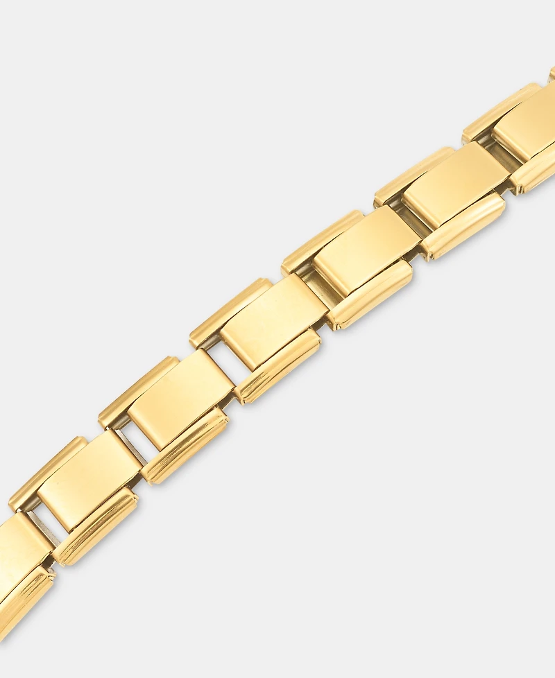 Anne Klein Pave Flower Charm Stretch Bracelet