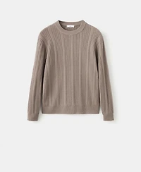 Mango Men's Structured Knitted Sweater