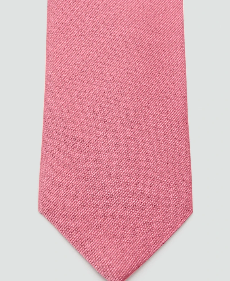 Mango Men's Plain Silk Tie