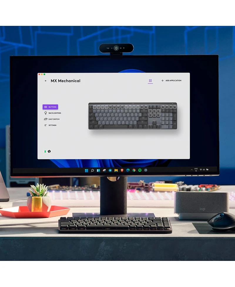 Logitech Mx Mechanical Wireless Illuminated Keyboard (Clicky / Graphite)
