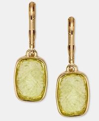 Anne Klein Cushion-Cut Stone Drop Earrings