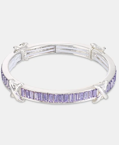 Anne Klein Baguette Stone Stretch Bracelet