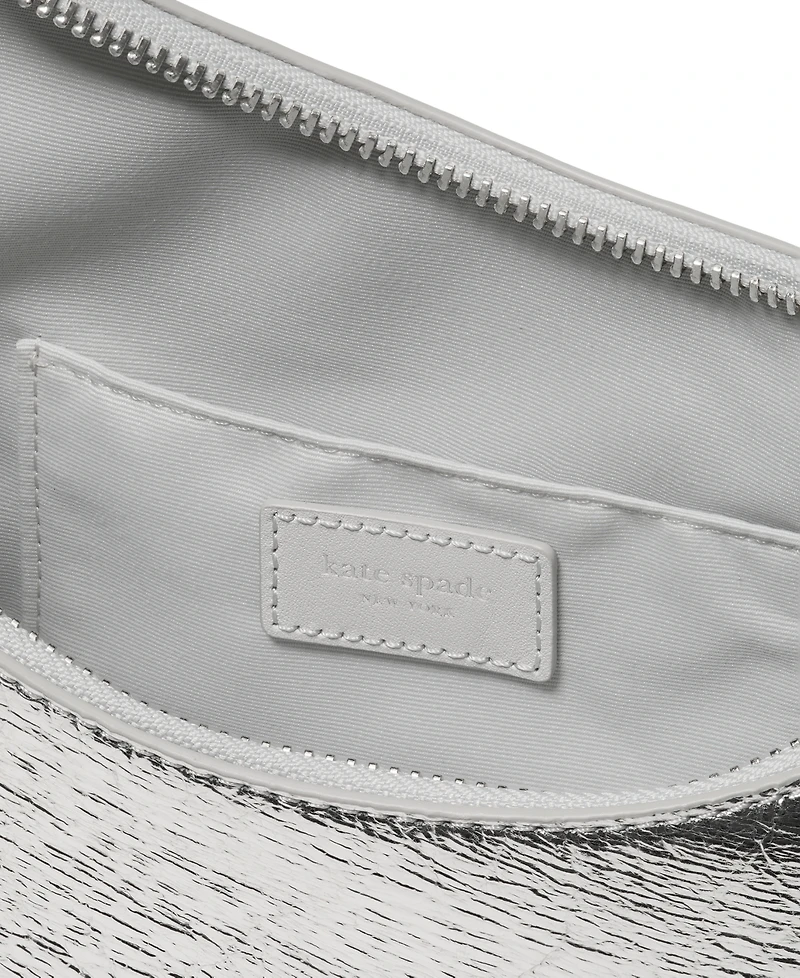 kate spade new york Duo Small Crinkle Metallic Leather Crossbody Bag