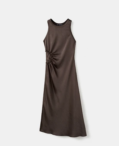 Mango Women's Gathered Detail A-Line Dress