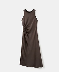 Mango Women's Gathered Detail A-Line Dress