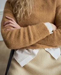 Mango Women's Alpaca-Blend Crew-Neck Sweater