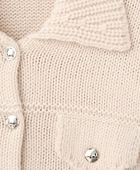 Mango Women's Polo Collar Knitted Jacket