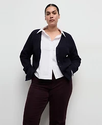 Mango Women's Corduroy Flared Jeans