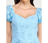 Violet Weekend Juniors' Corset Drop Waist Fit & Flare Dress