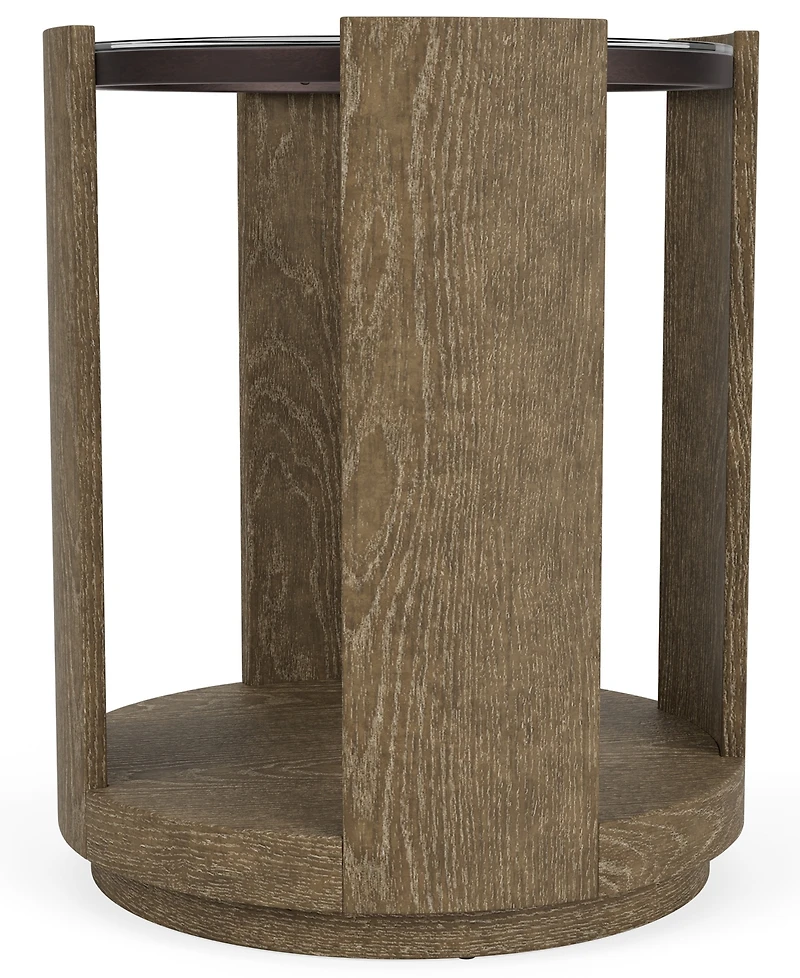Furniture 24" Wood Dante Chairside Table