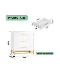 gaomon 3-Drawer Wood Dresser