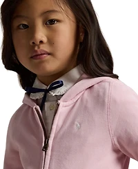 Toddler and Little Girls French Terry Full-Zip Hoodie