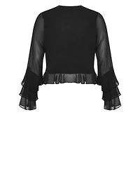 City Chic Women's Trixie Ruffle Top