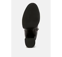 Womens beauty block heel platform ankle boots