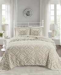 Madison Park Sabrina Tufted Chenille 3-Pc. Bedspread Set, Full/Queen