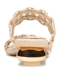 Circus Ny by Sam Edelman Women's Clover Woven Kitten-Heel Slide Sandals