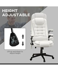 Draft - Boyel Living High Back Vibration Massage Office Chair with 6 Vibration Points Heated Reclining Pu Leather