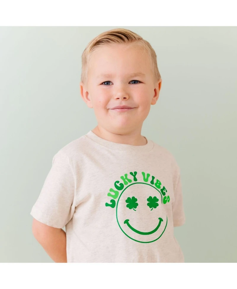 Draft - Sweet Wink Baby Boys Lucky Vibes St. Patrick's Day Short Sleeve T-Shirt