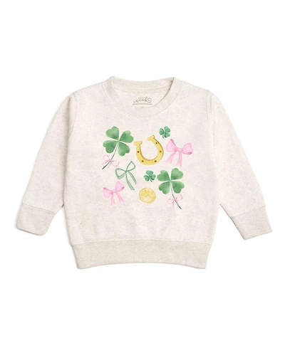 Draft - Sweet Wink Big Girls Shamrock St. Patrick's Day Sweatshirt