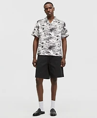 Mode of One Men's Relaxed-Fit Water Camo Short-Sleeve Shirt, Macy's Exclusive