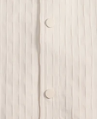 Mode of One Men's Relaxed-Fit Crinkle Stripe Short-Sleeve Shirt, Macy's Exclusive