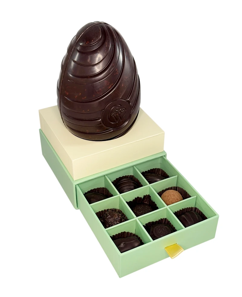 Charbonnel et Walker Easter Dark Chocolate Egg with Dark Chocolate Truffles, 10-Pc.