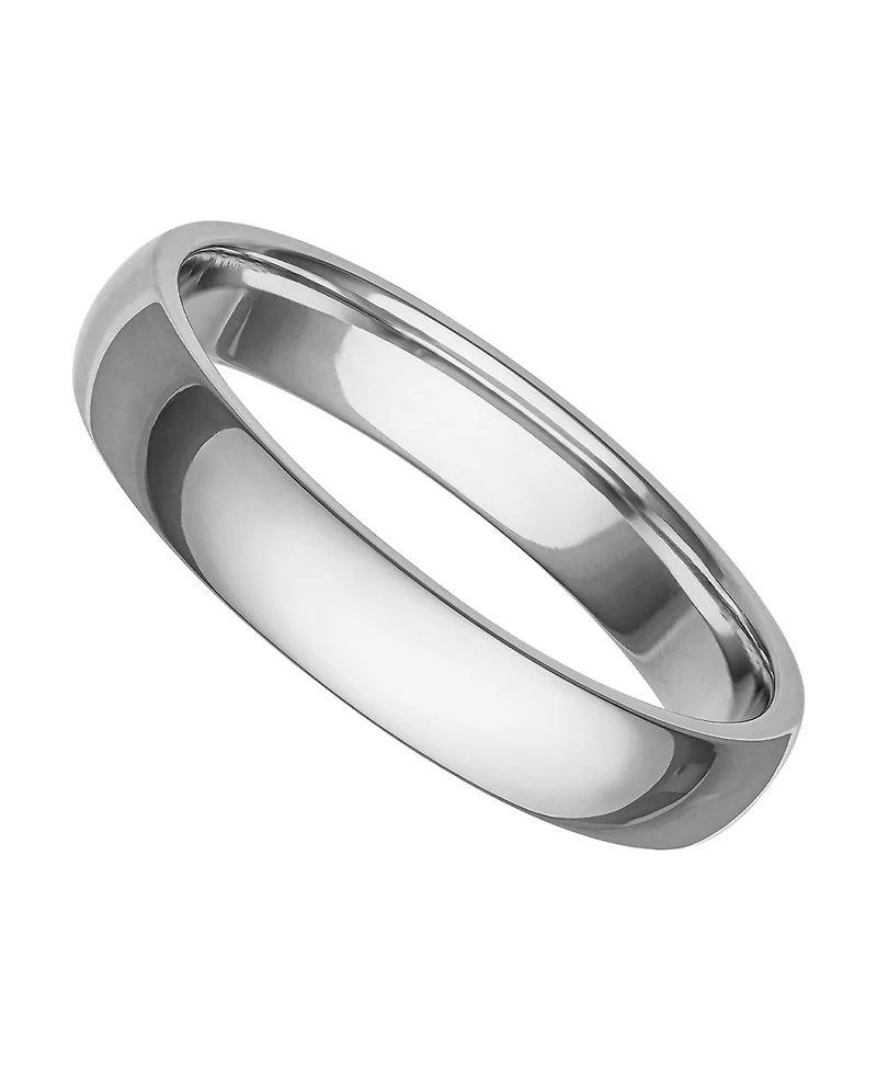 Men's Platinum Ring, 4mm Wedding Band