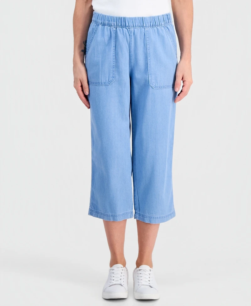 Style & Co Women's Petite Mid-Rise Pull-On Capri Pants, Exclusively at Macy's