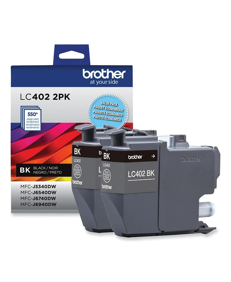 Brother LC4022PKS 550 Page-Yield Ink - Black (2/Pack