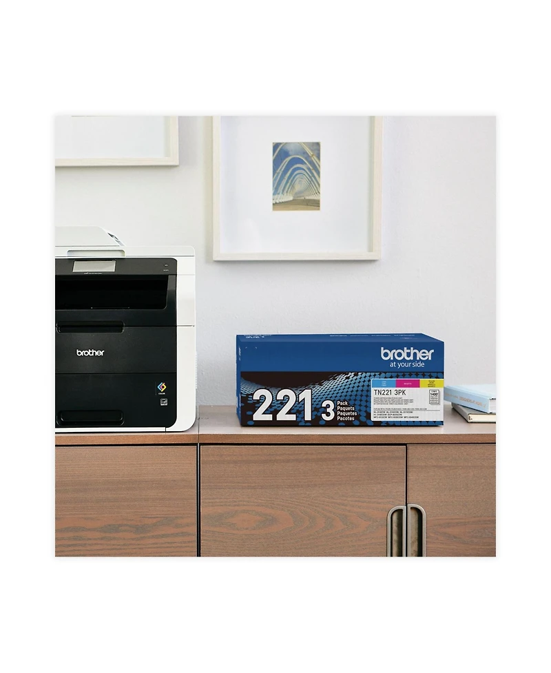 Brother TN2213PK 1,400 Page-Yield Toner - Cyan/Magenta/Yellow (3/Pack