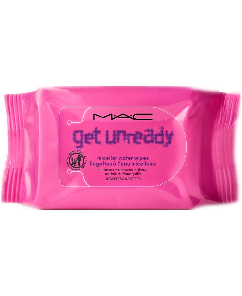 Mac Gently Off Cleansing Wipes, 30-Pack
