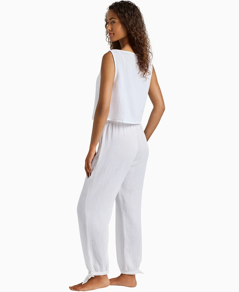 Lauren Ralph Women's Top & Pants Cover-Up Swim, 2-Piece Set