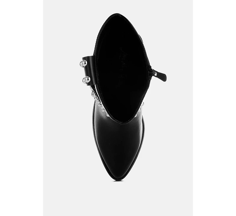 Altair Studded Harness Detail Boots