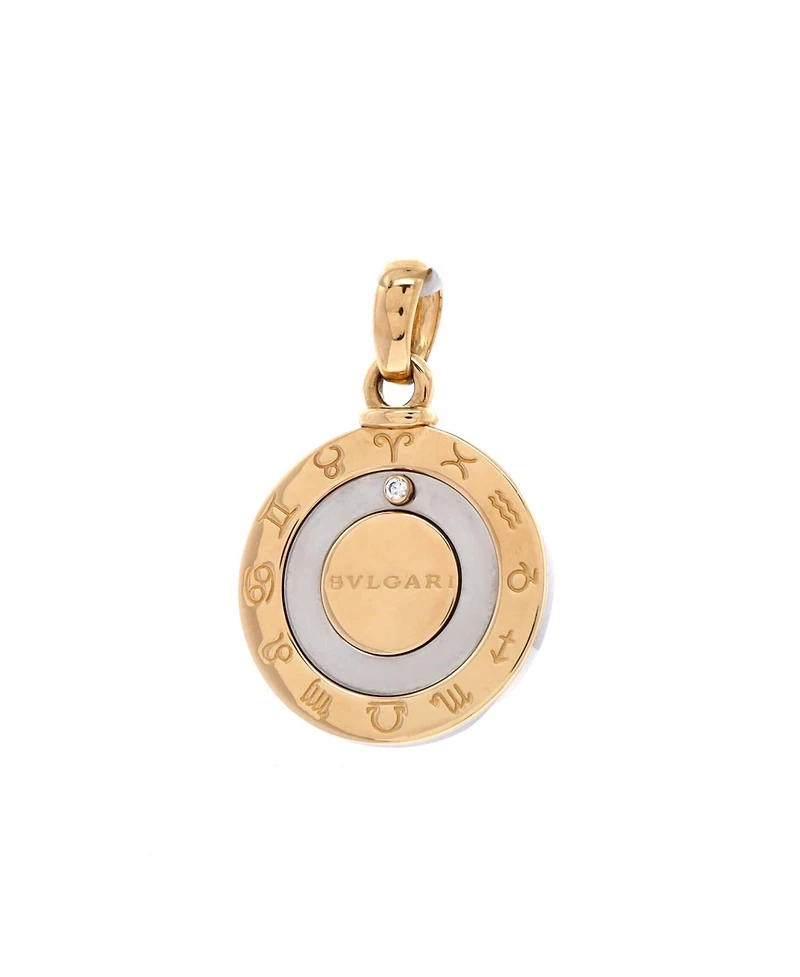 Pre-Owned Bvlgari 12 Months Horoscope Movable Round Pendant Charm