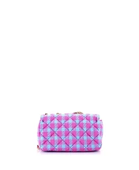 Pre-Owned Versace Mini Medusa Icon Chain Flap Bag Quilted Tweed