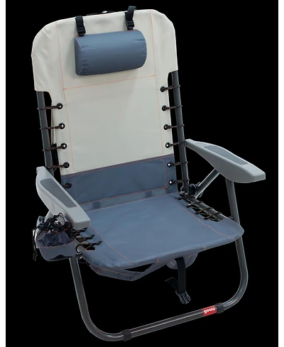 Camp & Go 2 x 2 x 3 ft Slate Lace Up Backpack Chair