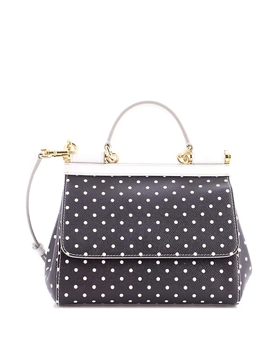 Pre-Owned Dolce & Gabbana Small Miss Sicily Bag Printed Leather