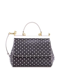 Pre-Owned Dolce & Gabbana Small Miss Sicily Bag Printed Leather