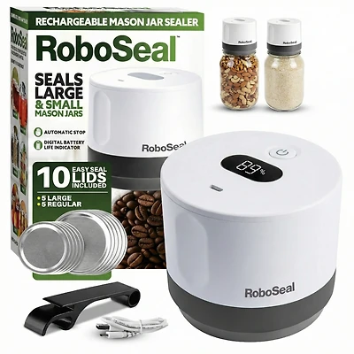 Roboseal Rechargeable Mason Jar Vacuum Sealer