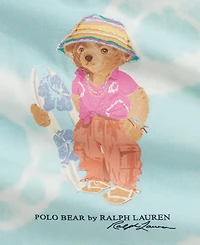 Polo Ralph Lauren Baby Girls' Tie-Dye Bear Cotton Dress with Bloomer, 2-Piece Set